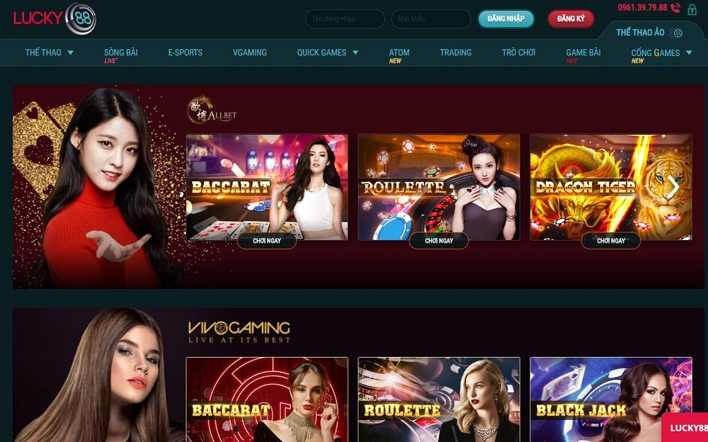 Lucky88 có nhiều game để anh em lựa chọn tham gia chơi